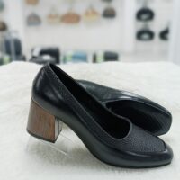 کفش زنانه دو تیکه باشنه چوبی مدل n-3341