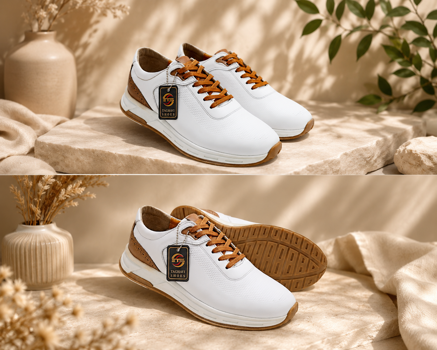 کفش تمام چرم مردانه مدل n-2383 - Image 2